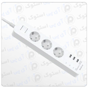 تصویر محافظ برق هادرون PS-P323 با ۳ پریز ارت‌دار، بدنه مقاوم و طراحی جمع‌وجور مناسب برای تلویزیون و یخچال
