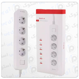 بسته‌بندی محافظ برق هادرون مدل PS-P24 شامل اطلاعات محصول، مناسب برای خرید اینترنتی و بررسی مشخصات فنی