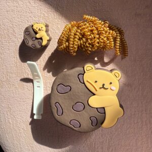 محافظ کلگی و کابل قهوه ای TeddyBear