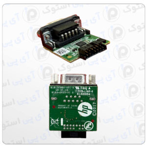 در این تصویر، ماژول مبدل پورت سریال HP با کانکتور DB9 (DE-9) را مشاهده می‌کنید. این ماژول برای اتصال تجهیزات سریال صنعتی، پزشکی و شبکه‌ای به مادربردها و بردهای اصلی استفاده می‌شود. کانکتور DB9 در قسمت بالای برد قرار دارد و با استفاده از کابل چند سیمه در قسمت پایین، به راحتی به دستگاه‌ها متصل می‌شود.